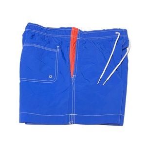 H&M Bright Blue Lined Elastic Waistband with Drawstring Beach Short Size Medium